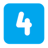 keycap-4 Emoji microsoft