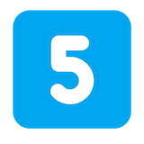 keycap-5 Emoji microsoft