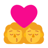 kiss-woman-woman Emoji microsoft