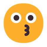kissing-face Emoji microsoft