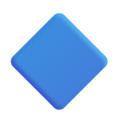 Große blaue Raute Emoji Windows