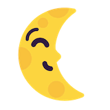 last-quarter-moon-face Emoji microsoft