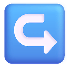 ↪️ Left Arrow Curving Right Emoji on Windows