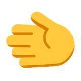 leftwards-hand Emoji microsoft