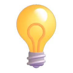 💡 Glühbirne Emoji auf Windows