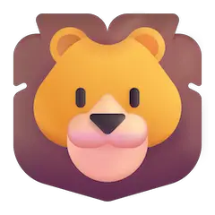 Muso di leone Emoji Windows