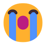 loudly-crying-face Emoji microsoft