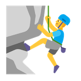 man-climbing Emoji microsoft