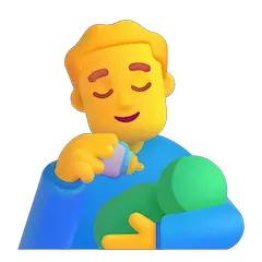 Uomo che allatta un neonato Emoji Windows