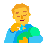 man-feeding-baby Emoji microsoft