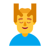 man-getting-massage Emoji microsoft