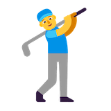 man-golfing Emoji microsoft
