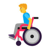 man-in-manual-wheelchair Emoji microsoft