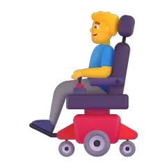 👨‍🦼 Homme dans un fauteuil roulant électrique Émoji sur Windows