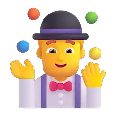 🤹‍♂️ Homem a fazer malabarismo Emoji nos Windows