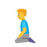 man-kneeling Emoji microsoft