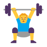 man-lifting-weights Emoji microsoft