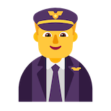 man-pilot Emoji microsoft