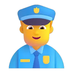 👮‍♂️ Man Police Officer Emoji on Windows