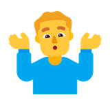 man-shrugging Emoji microsoft
