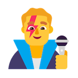 man-singer Emoji microsoft
