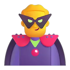 Man Supervillain Emoji on Windows