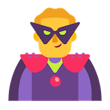 man-supervillain Emoji microsoft