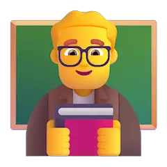 👨‍🏫 Man Teacher Emoji on Windows