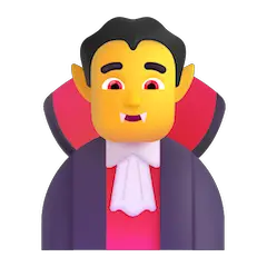 Man Vampire Emoji on Windows