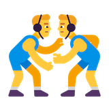men-wrestling Emoji microsoft