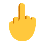middle-finger Emoji microsoft