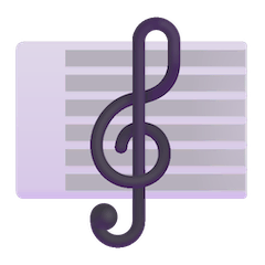 Musical Score Emoji on Windows