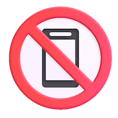 Пользоваться мобильным телефоном запрещено Эмодзи в Windows