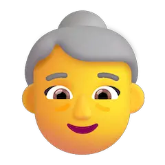 👵 Mujer mayor Emoji en Windows
