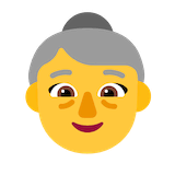 old-woman Emoji microsoft