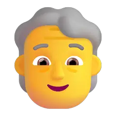 Older Person Emoji on Windows