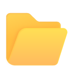 📂 Open File Folder Emoji on Windows