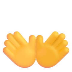 👐 Geöffnete Hände Emoji auf Windows