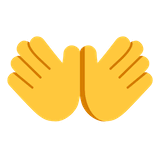 open-hands Emoji microsoft