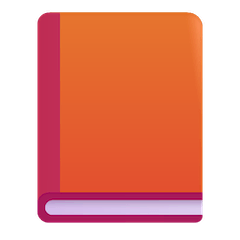 Libro di testo arancione Emoji Windows