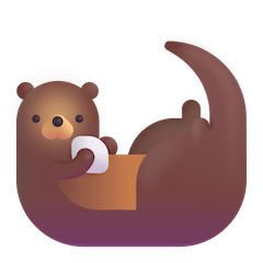 Otter Emoji on Windows
