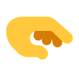 palm-down-hand Emoji microsoft
