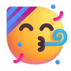 Cara de fiesta Emoji Windows