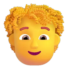 🧑‍🦱 Person: Curly Hair Emoji on Windows