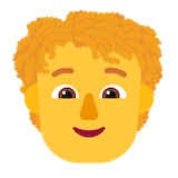 person-curly-hair Emoji microsoft