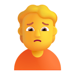 Persona con el ceño fruncido Emoji Windows