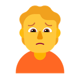 person-frowning Emoji microsoft