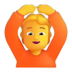 Pessoa a fazer o gesto de OK Emoji Windows