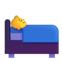 🛌 Person in Bed Emoji on Windows