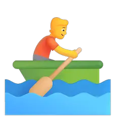 🚣 Persona remando en una barca Emoji en Windows